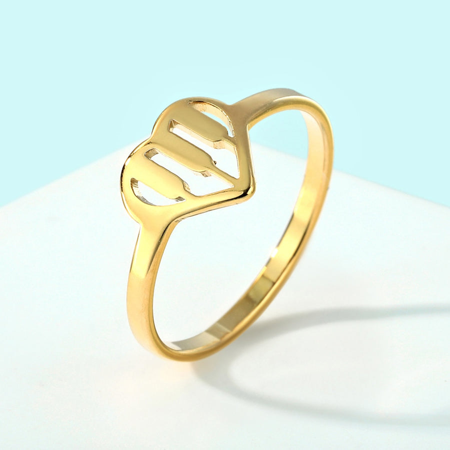 Piano Keys Heart Ring