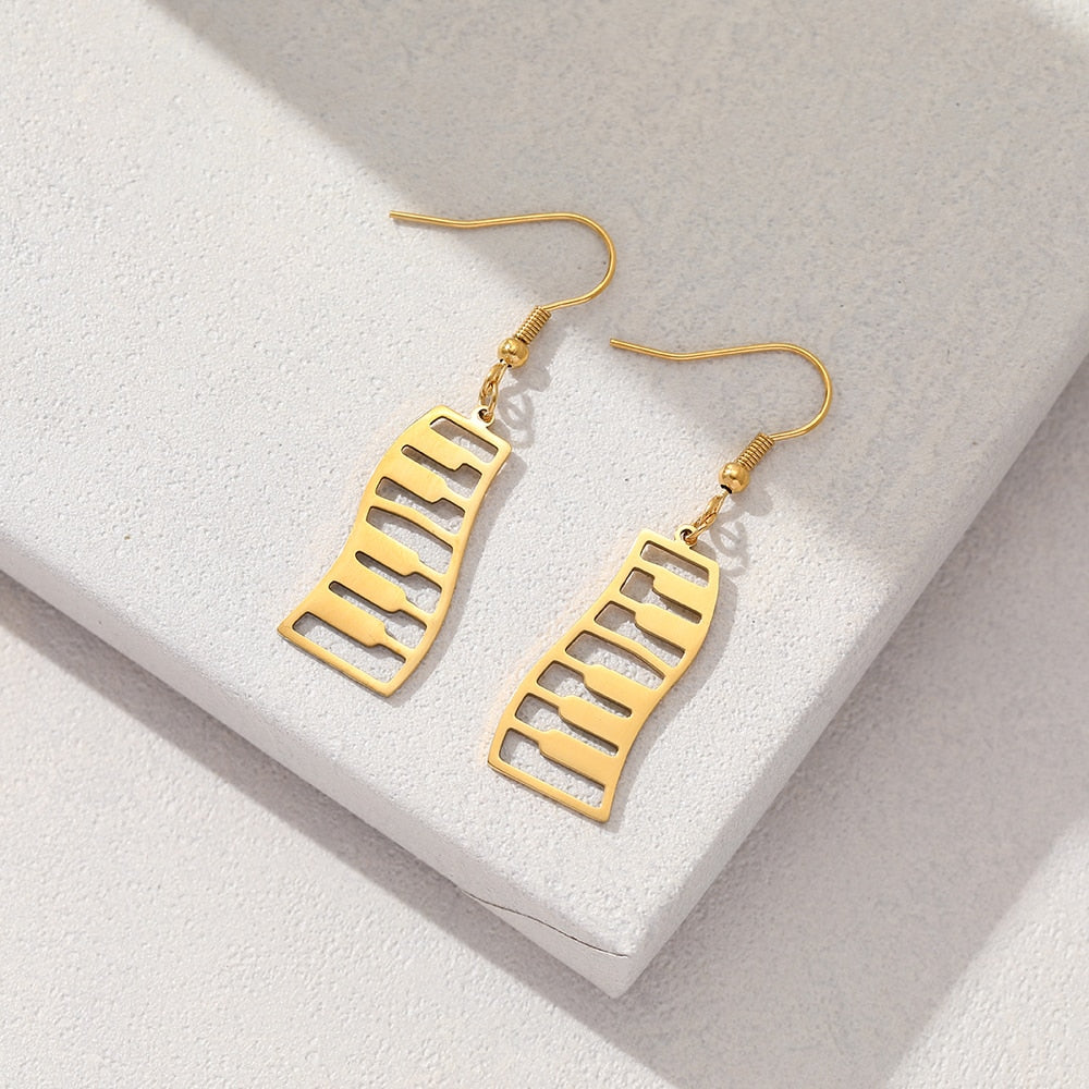 Piano Keys Dangle Earrings