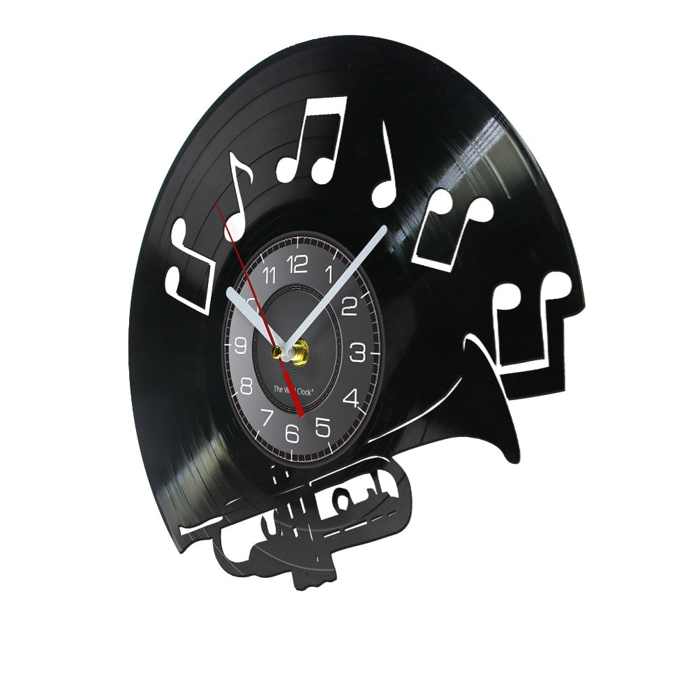 LED Trumpet Illuminated Wall Clock