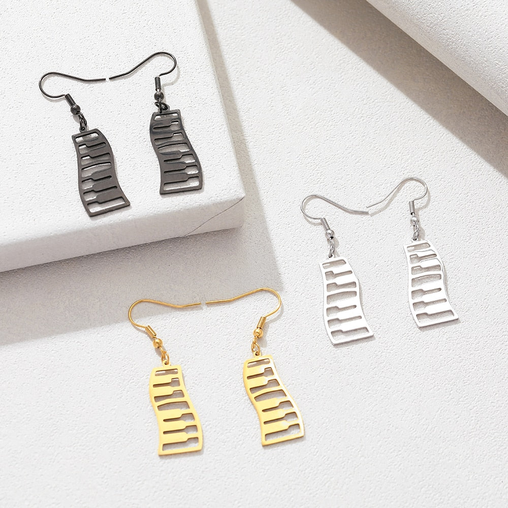 Piano Keys Dangle Earrings