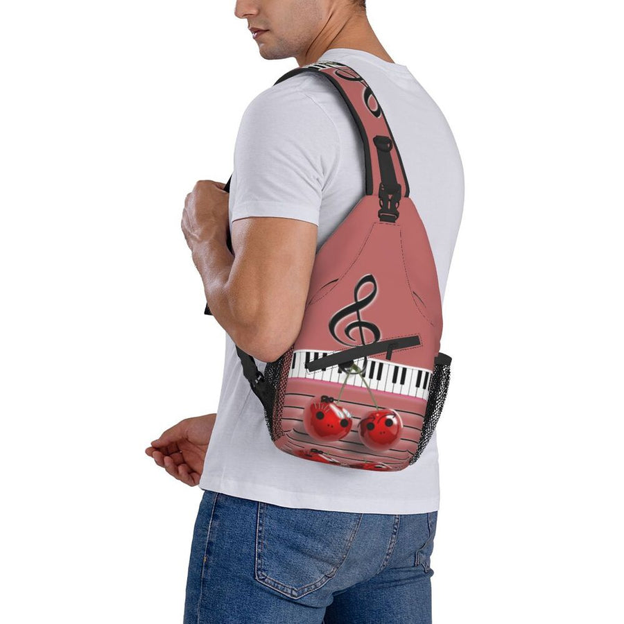 Treble Clef Piano Chest Bag