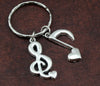 Music Note Treble Clef Keychain