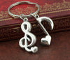 Music Note Treble Clef Keychain