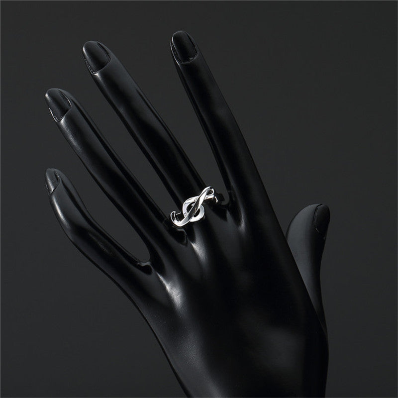 Silver Treble Clef Ring