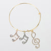 Free - Music Notes Charms Bangle