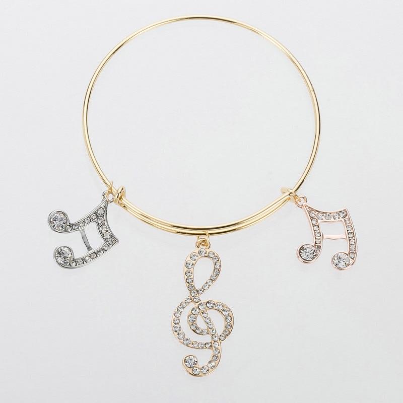 Free - Music Notes Charms Bangle
