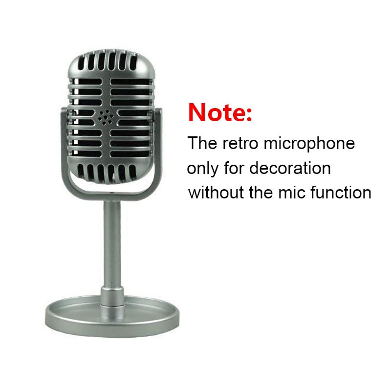 Classic Retro Microphone Decor