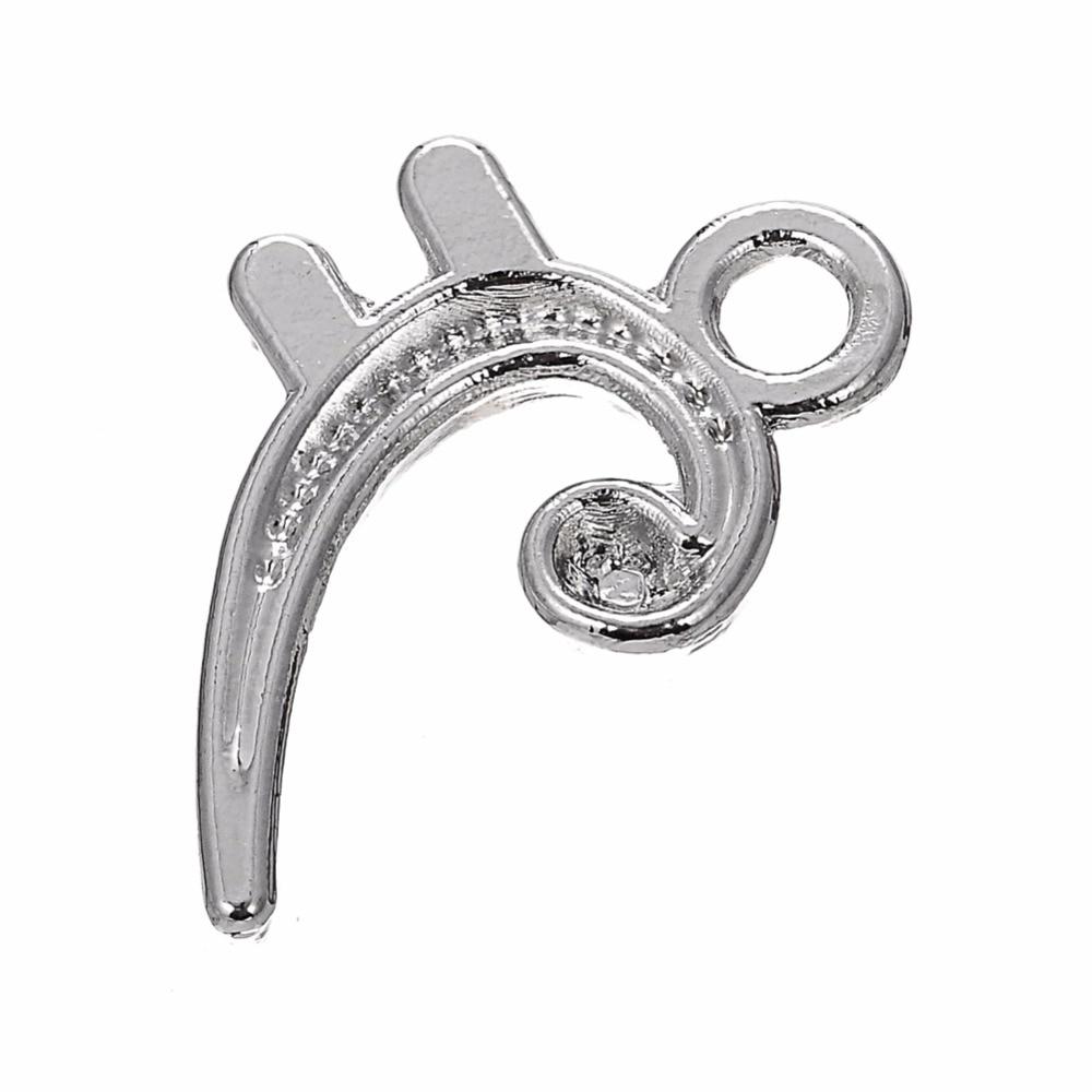 Bass Clef Music Note Necklace