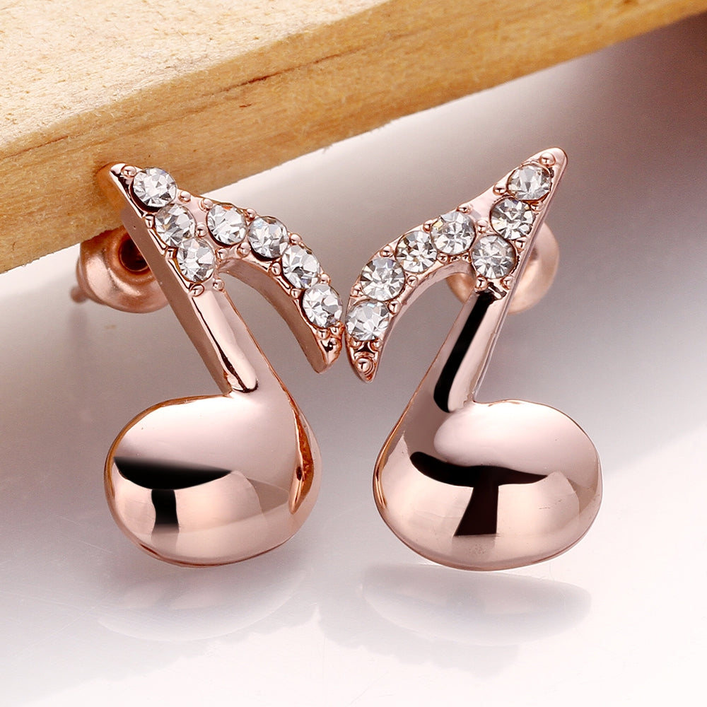 Eighth Note Crystal Earrings - Artistic Pod Review