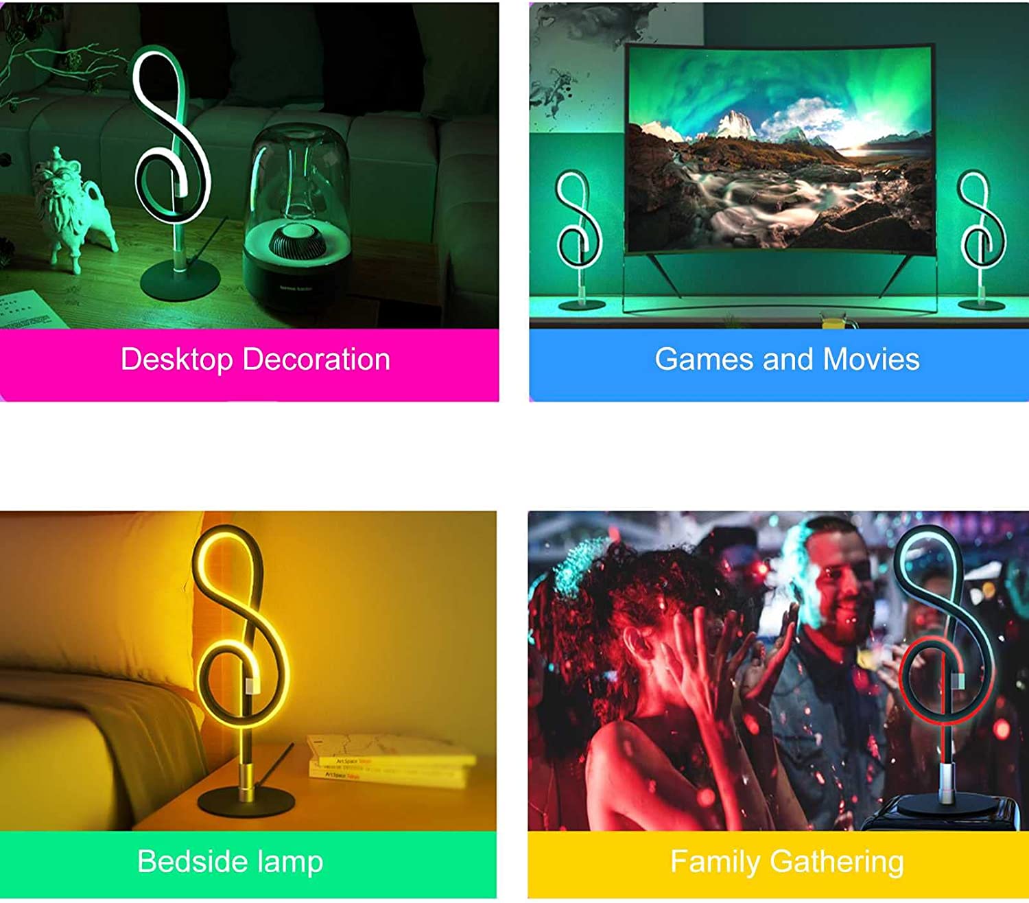 Smart RGB Musical Note Lamp