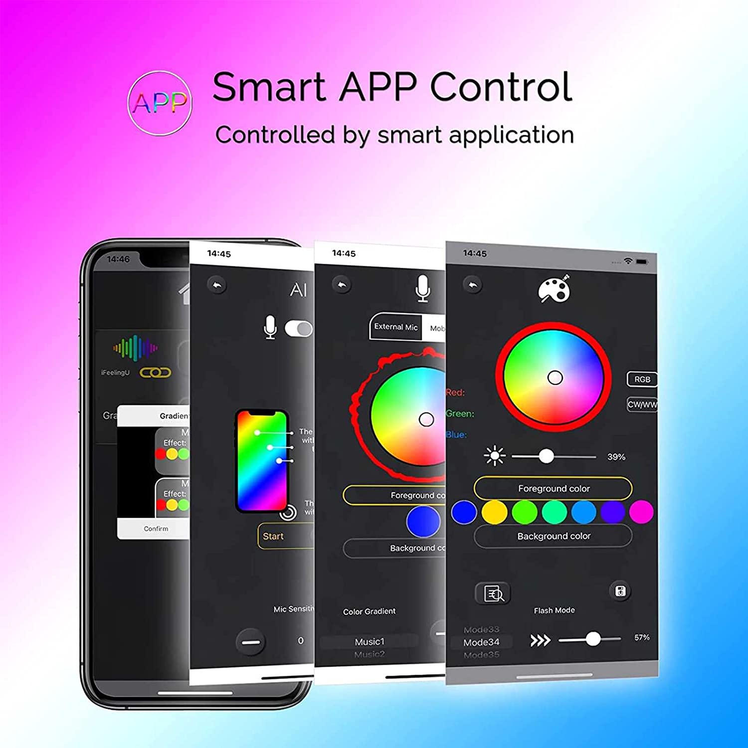 Smart RGB Musical Note Lamp