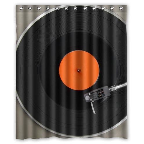 Vinyl Record Shower Curtain
