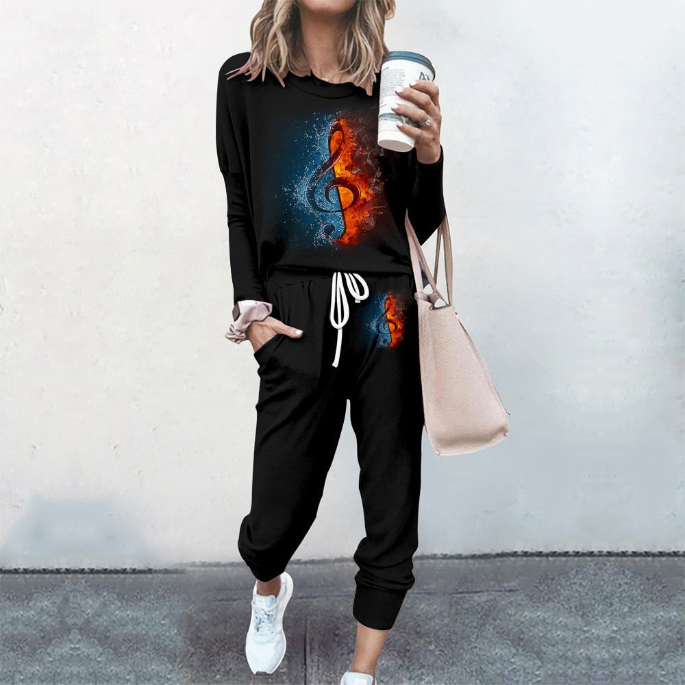 Music Notes Women's Tracksuit