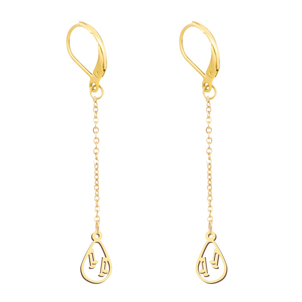 Music Notes Long Tassel Earrings