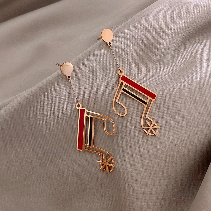 Classic Music Geometric Earrings