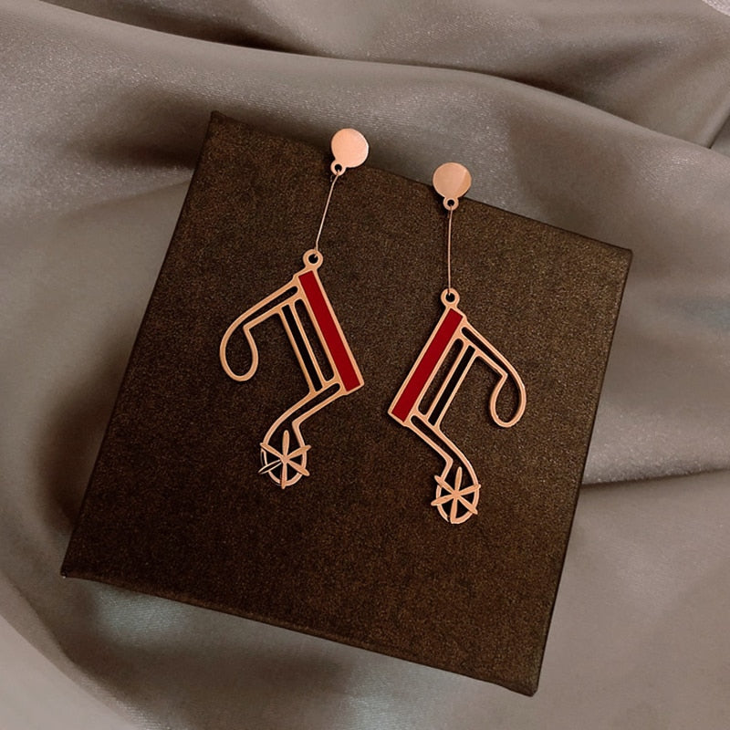 Classic Music Geometric Earrings