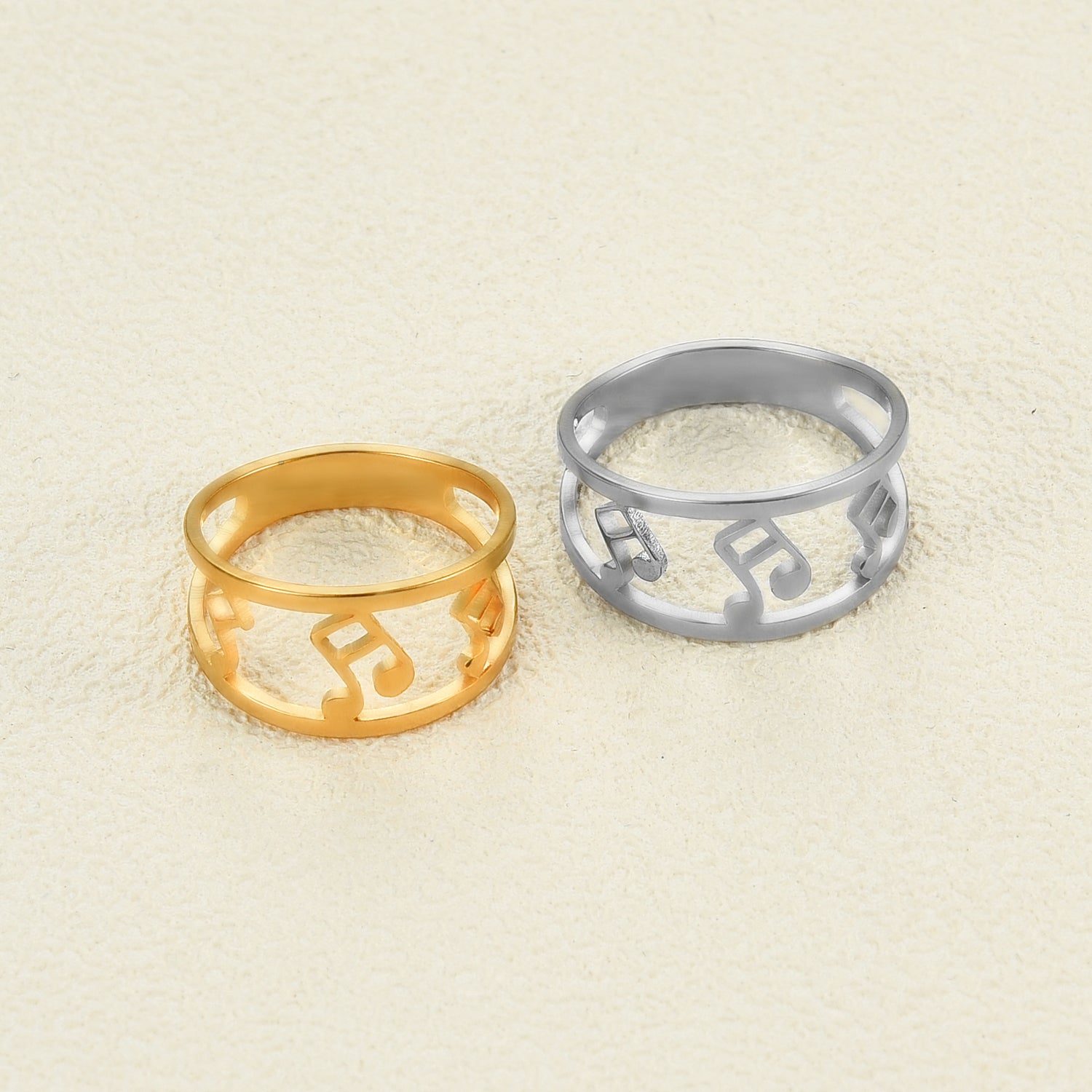 Music Notes Gold/Silver Ring