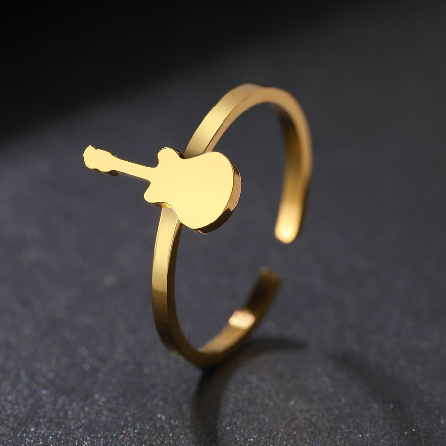Minimalist Guitar Adjustable Ring