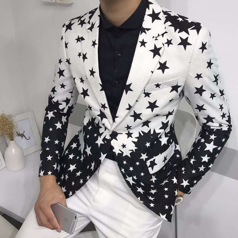 Black & White Stars Blazer