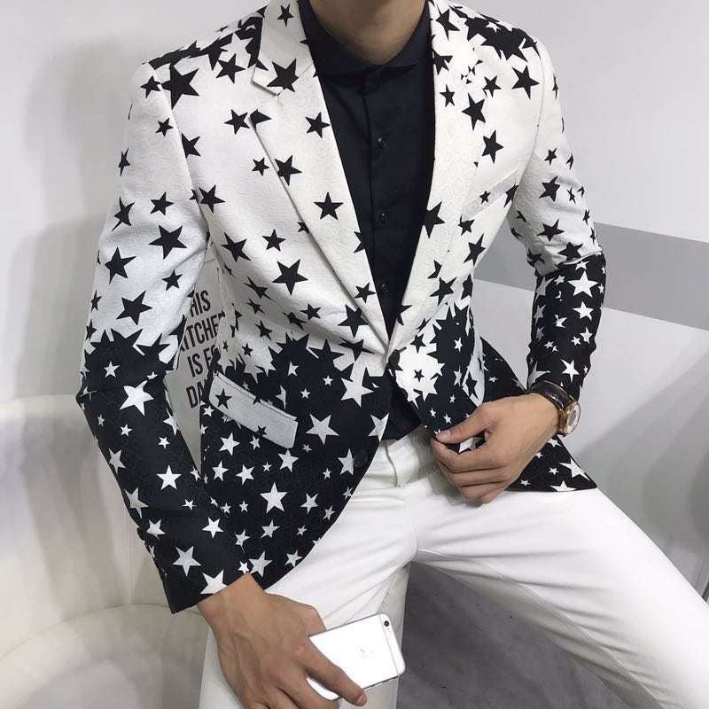 Black & White Stars Blazer