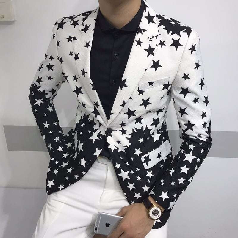 Black & White Stars Blazer