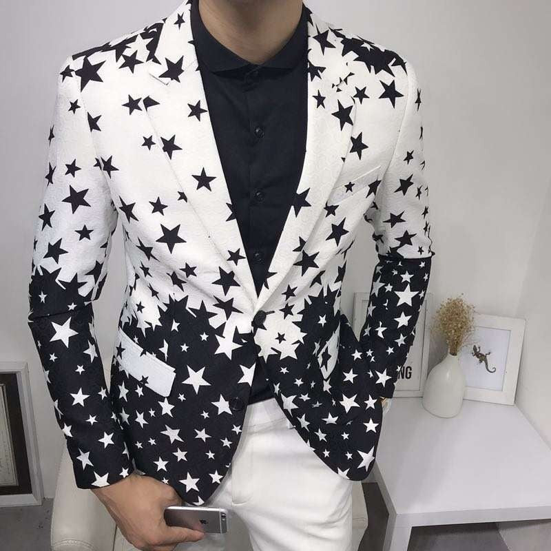 Black & White Stars Blazer