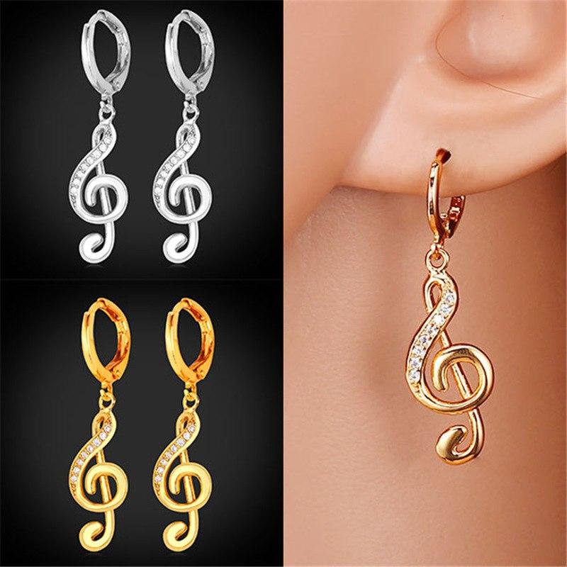 Trendy Music Note Earrings