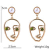 Abstract Face Art Earrings - { shop_name }} - Review