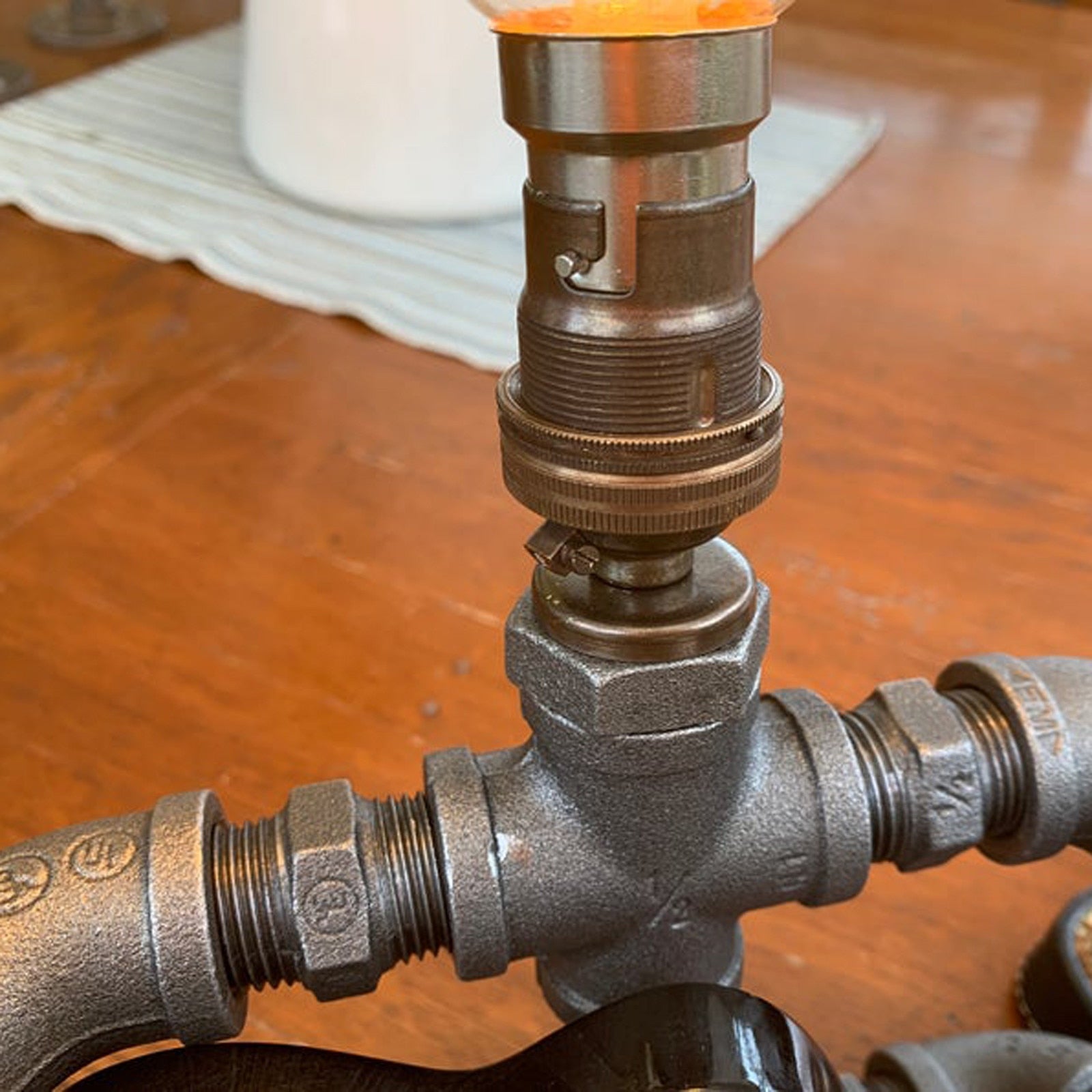 Steampunk Light Bulb Guitar Lamp