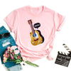 Summer Guitar Printing T-Shirt