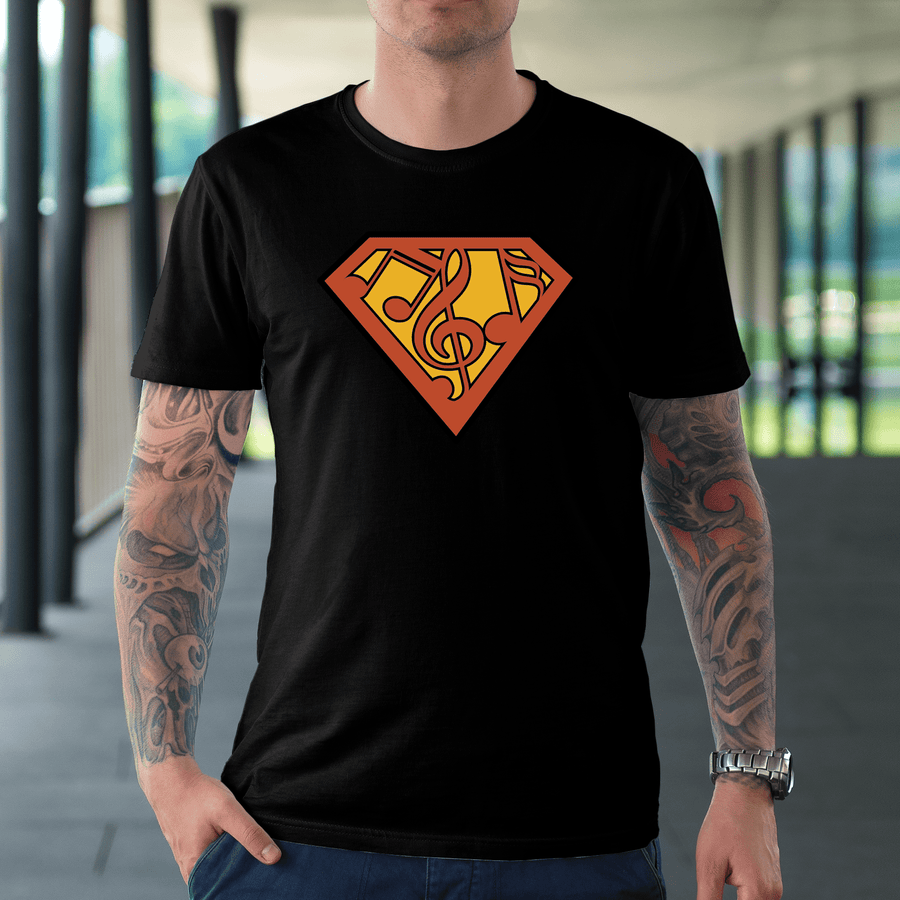 Super Music Note Hero T-shirt