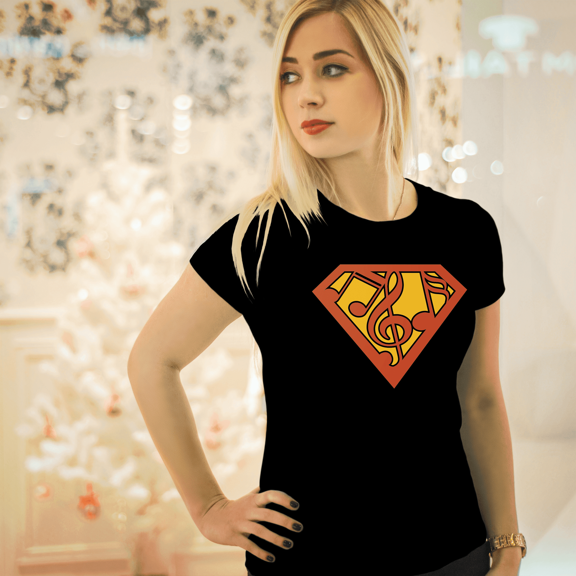 Super Music Note Hero T-shirt