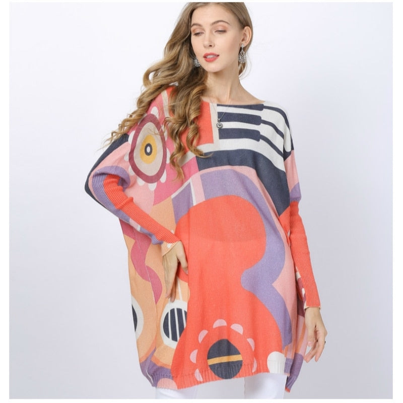 Music Bat Wings Pull-Over Top