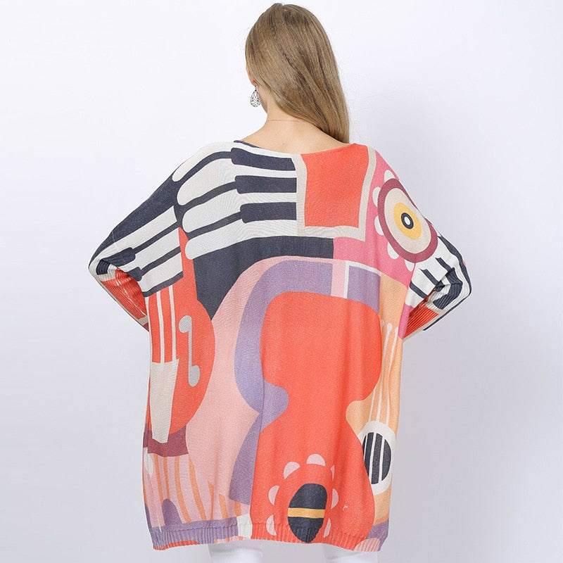 Music Bat Wings Pull-Over Top