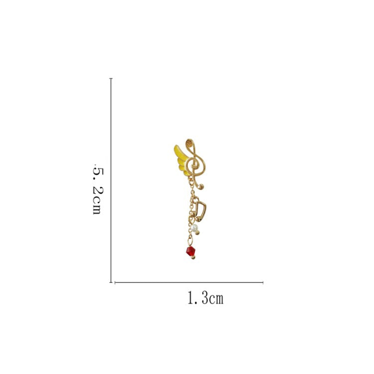 Music Notes Fairy Wing Earrings