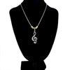 Crystal Treble Clef Pendant Necklace - Artistic Pod Review
