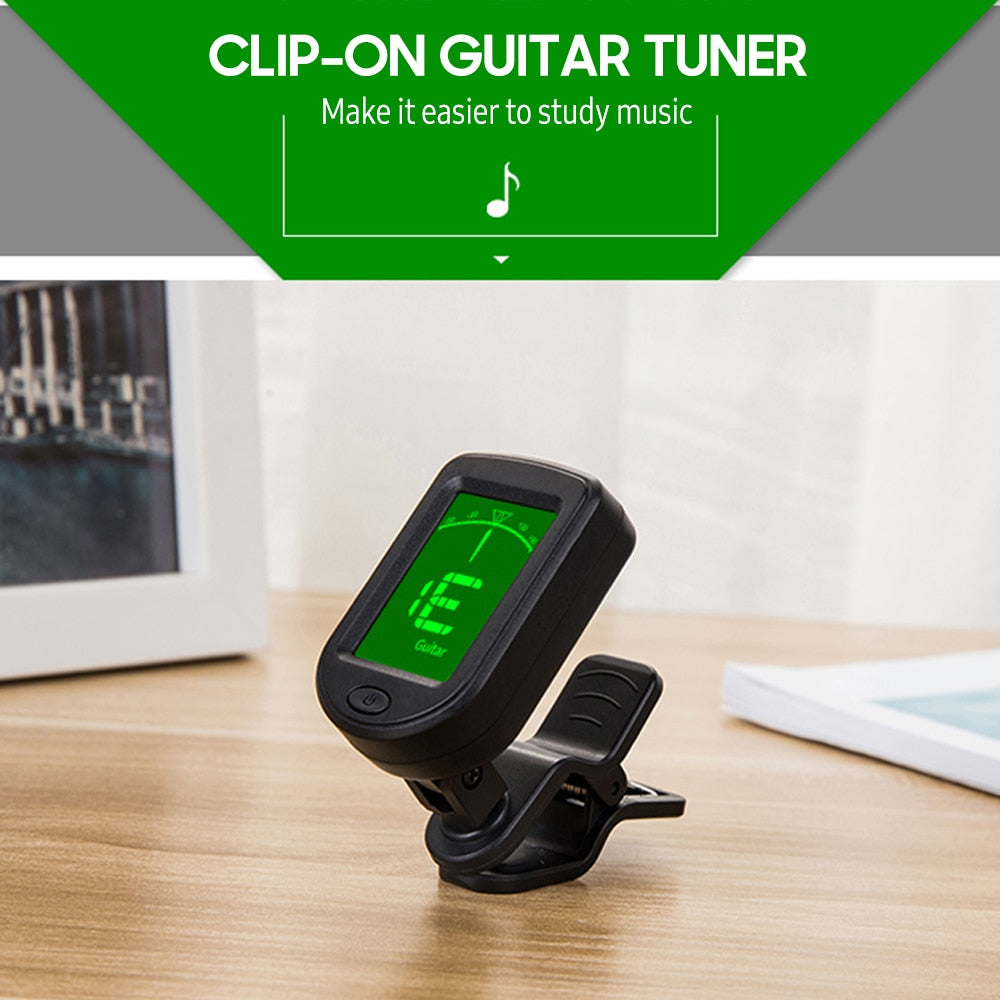 Clip On Tuner (Guitar, Violin, Ukulele, Chromatic)