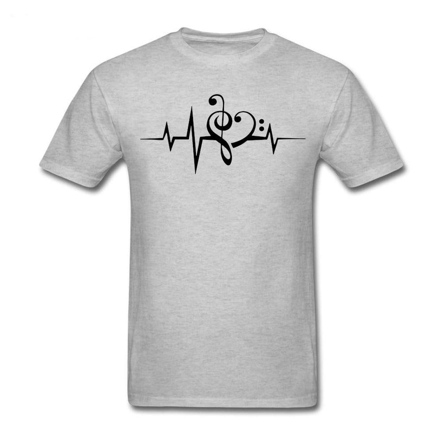 Treble Clef & Bass Clef Heart T-Shirt