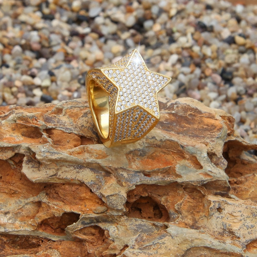 Punk Star DJ Style Ring