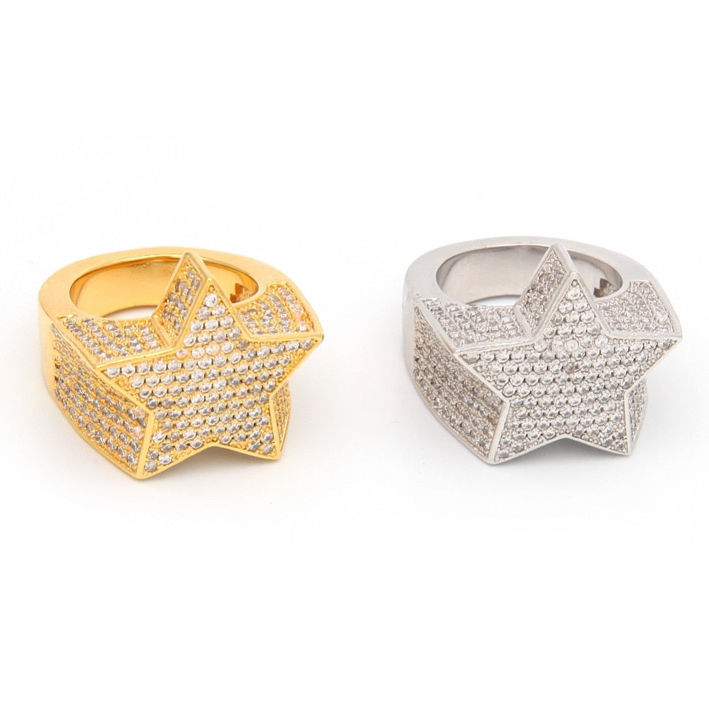 Punk Star DJ Style Ring