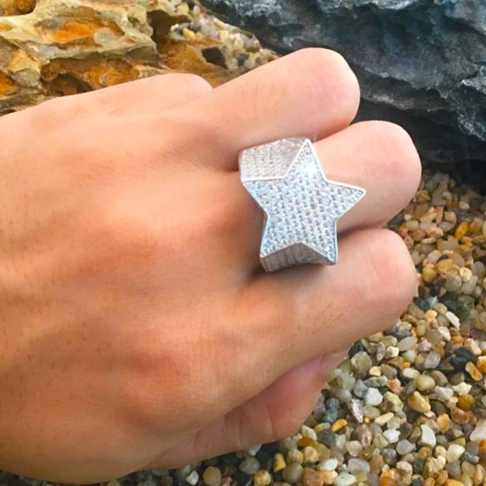 Punk Star DJ Style Ring