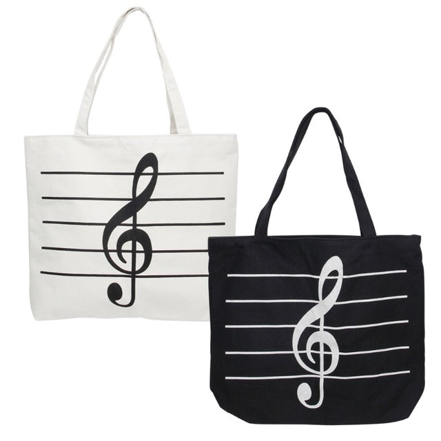Treble Clef Music Tote Bag