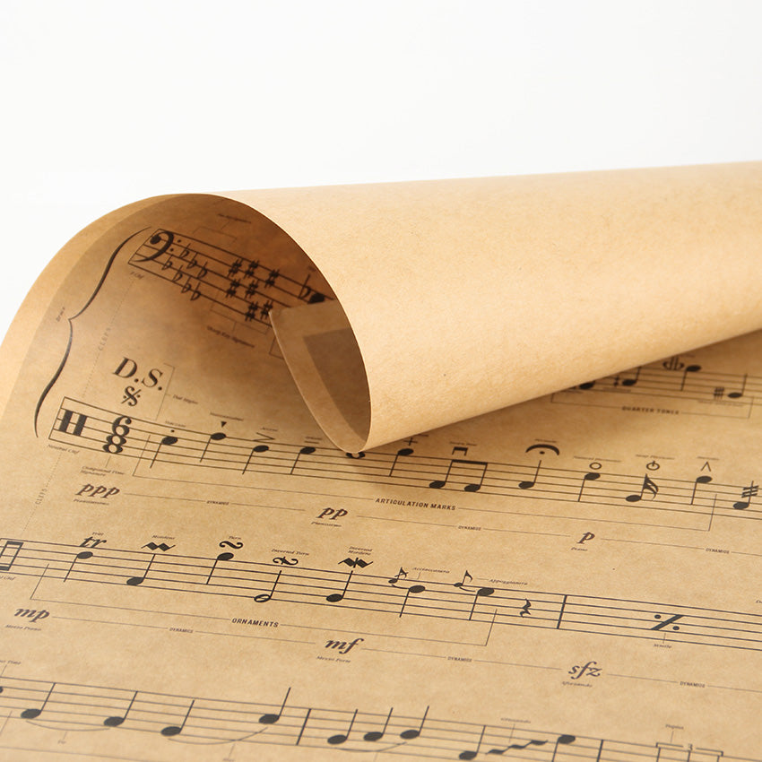 Music Notes Sheet Wall Poster