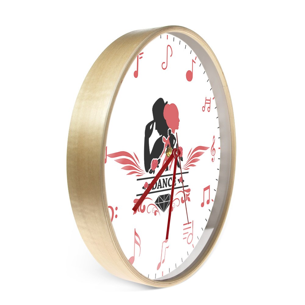 Dancing Music Note Wall Clock