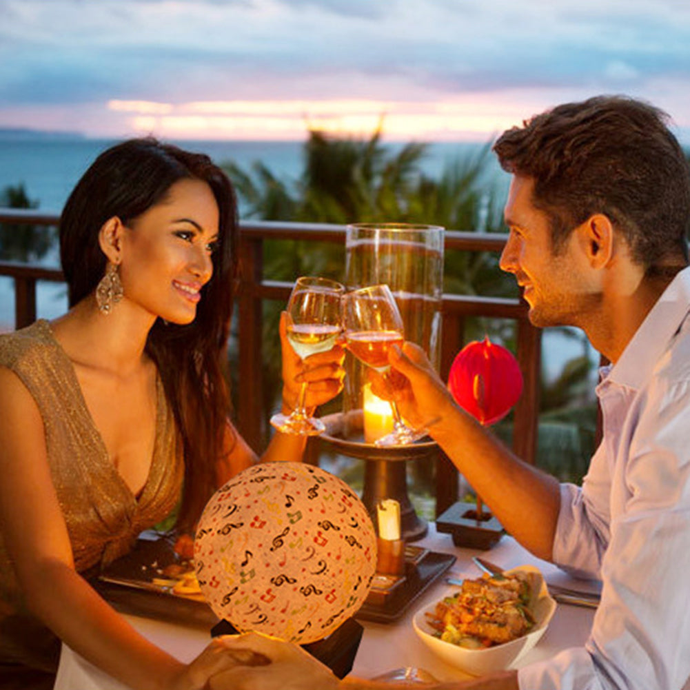 Music Note Moon Lamp