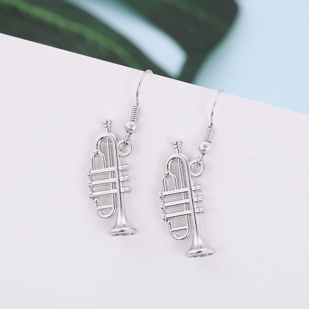 Cornet Music Instrument Earrings