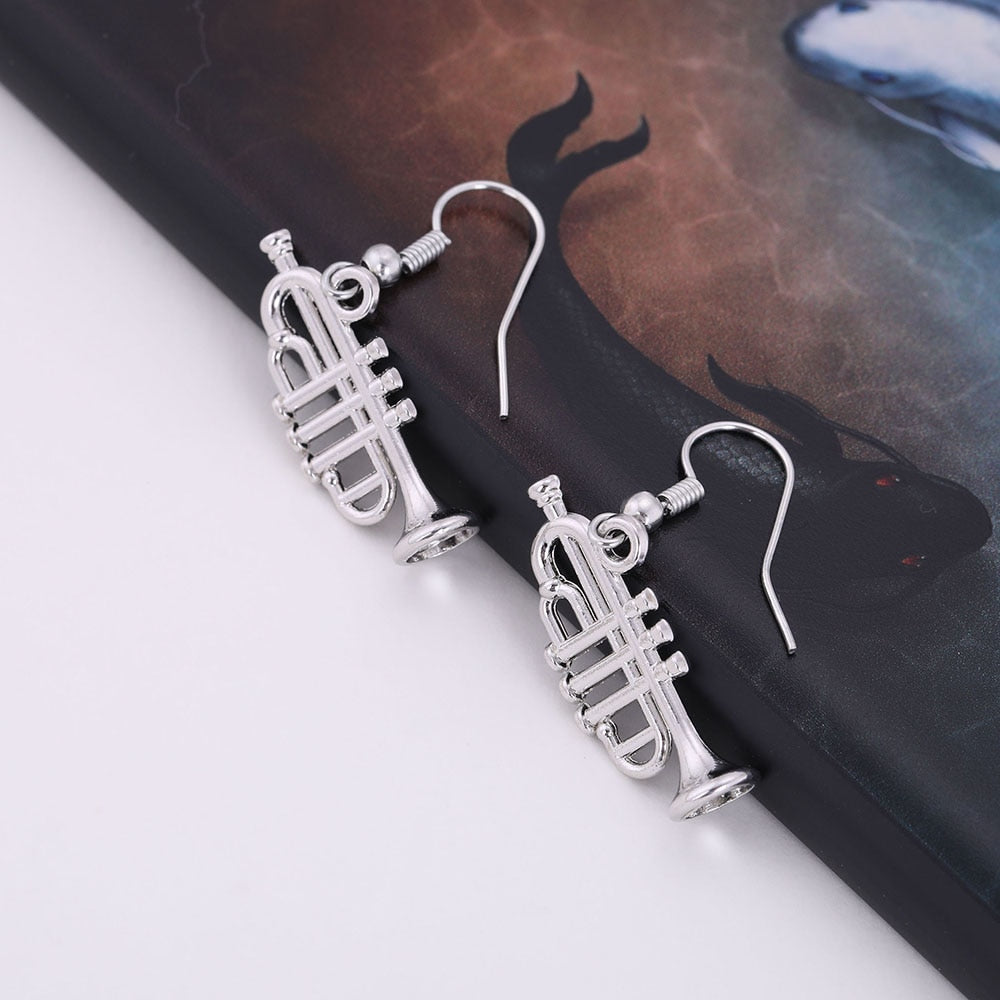 Cornet Music Instrument Earrings