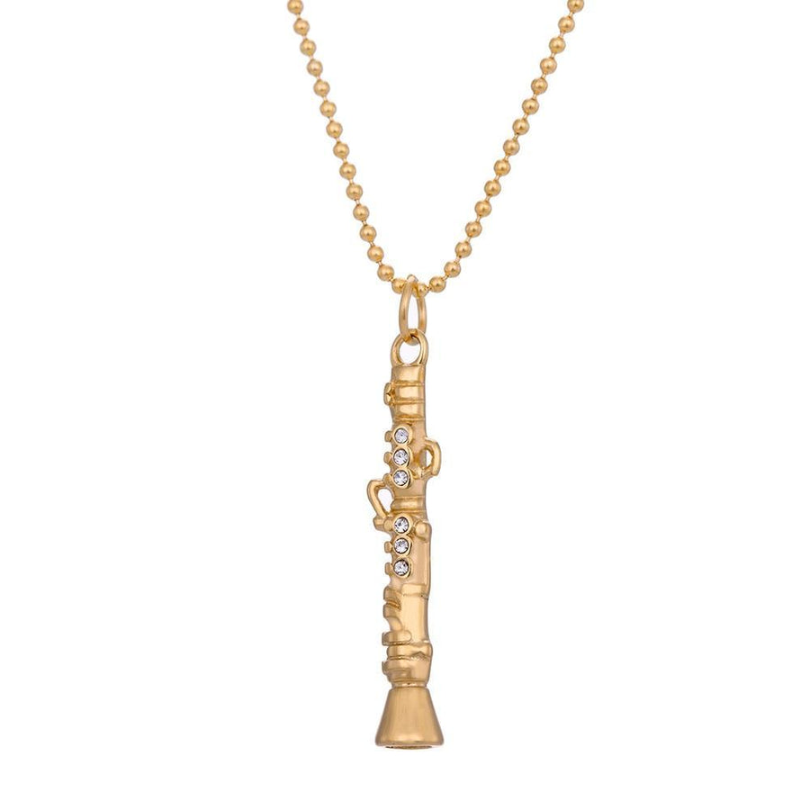 Crystal Flue Pendant Necklace