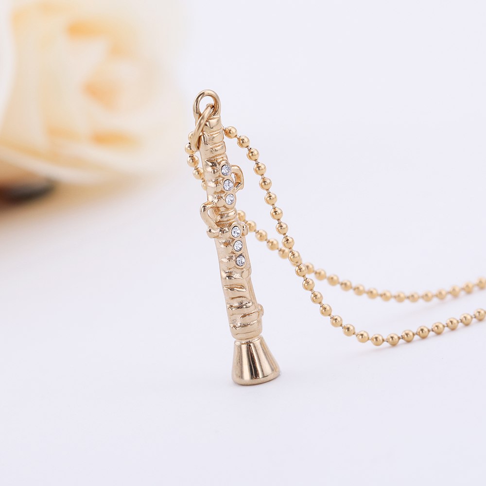 Crystal Flue Pendant Necklace