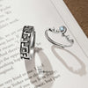 Authentic Silver Music Notes Couple Ring